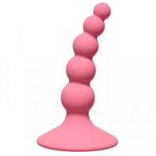 Lola Toys First Time Ribbed Plug, розовая