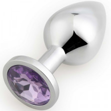 Play Secrets Rosebud Butt Plug Medium, серебристый/светло-фиолетовый