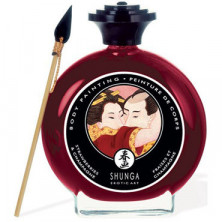 Shunga Body Painting Sparkling Strawberry Wine, 100 мл