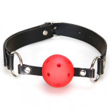 Lux Fetish Breathable Ball Gag, красный