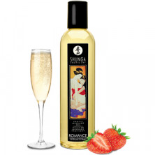 Shunga Erotic Massage Oil Romance - Sparkling Strawberry Wine, 240 мл