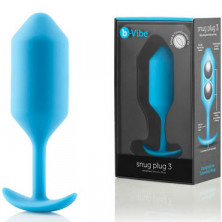 B-Vibe Snug Plug 3, голубая